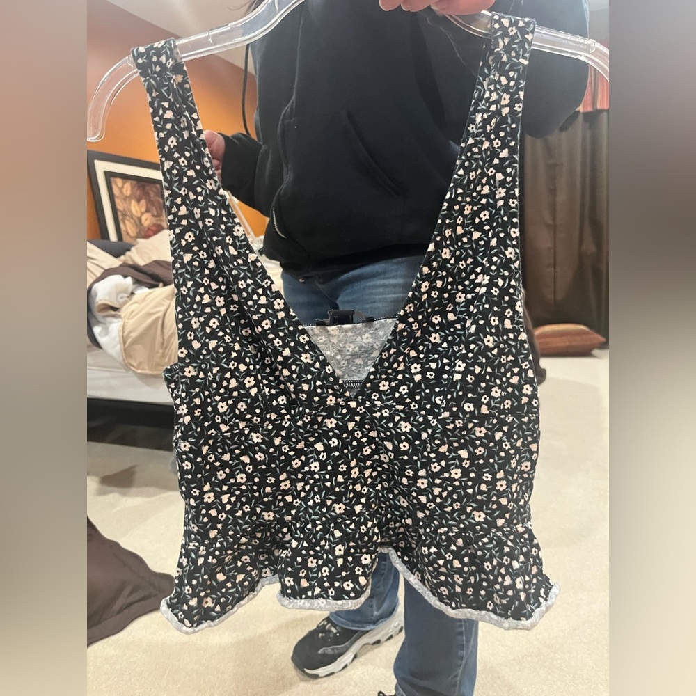 forever 21 large floral blouse